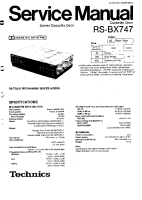 Technics - RSBX-747 - Service manual 